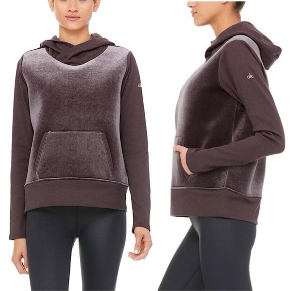 ALO YOGA Aloluxe Velour Hoodie